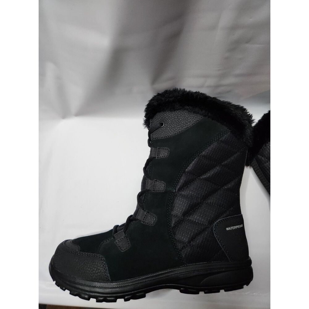 Columbia Ice Maiden II Waterproof Winter Boots Women’s 8.5 Black - Picture 8 of 10